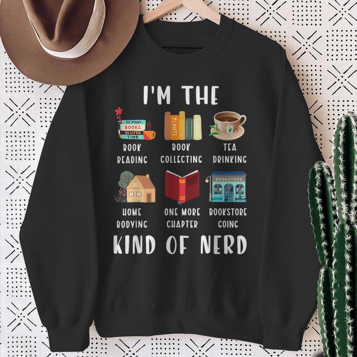 I'm The Kind Of Nerd Book Reading Sweatshirt Gifts for Old Women