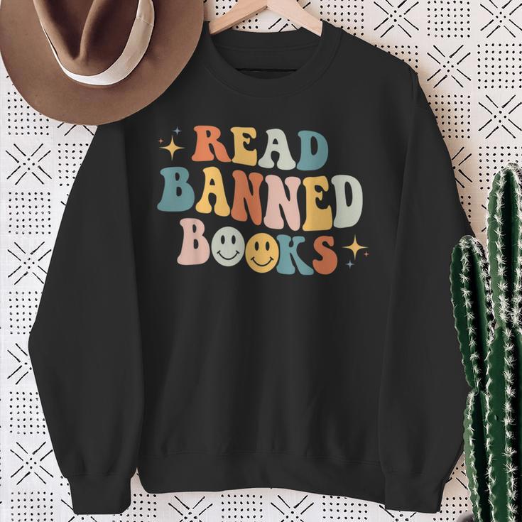 It's A Good Day To Read Banned Books Retro Literature Poet Sweatshirt Gifts for Old Women It's A Good Day To Read Banned Books Retro Literature Poet Sweatshirt Gifts for Old Women
