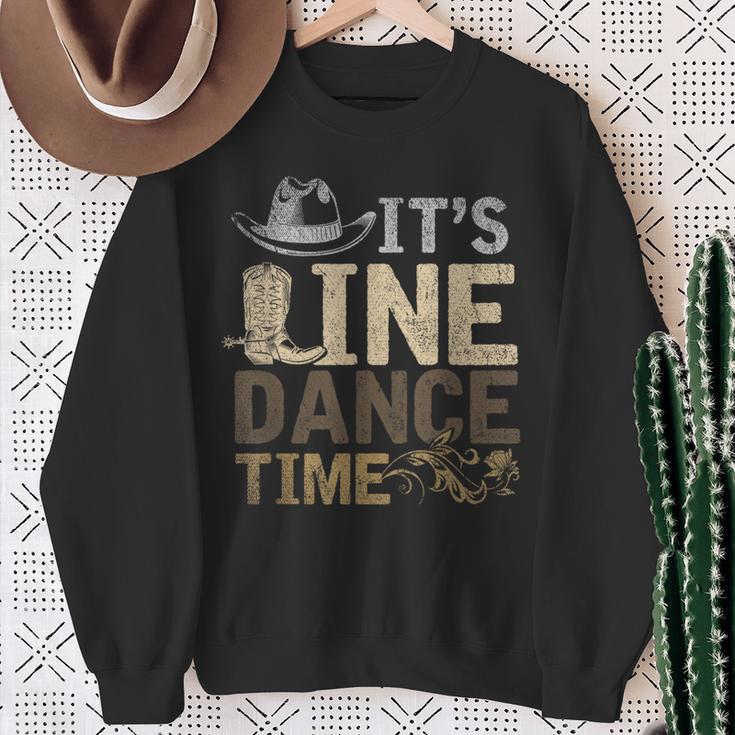 Its Line Dance Time ギフトアイデア ホースダンスライン スウェットシャツ 年配の女性への贈り物