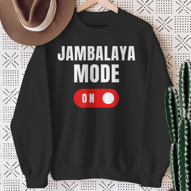 Jambalaya モード 面白い文字 食べ物愛好家に最適 スープ ユーモア スウェットシャツ 年配の女性への贈り物