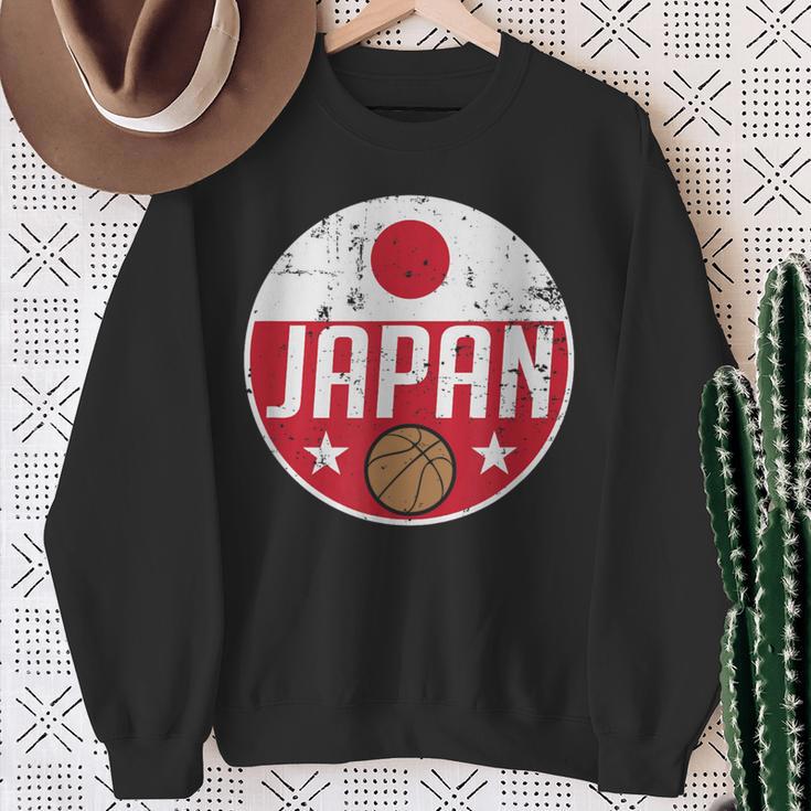 Japan Basketball Flag Jerseyupporter Nippon Fan スウェットシャツ 年配の女性への贈り物
