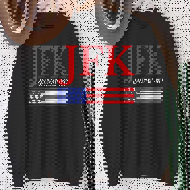 Jfk ヴィンテージ 政治 ジョン F ケネディ ジョンソン 1960 スウェットシャツ 年配の女性への贈り物