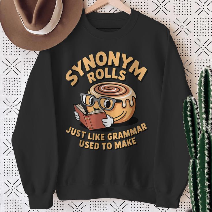 Just Like Grammar Used To Make Bread Book Read Synonym Rolls Sweatshirt Gifts for Old Women Just Like Grammar Used To Make Bread Book Read Synonym Rolls Sweatshirt Gifts for Old Women