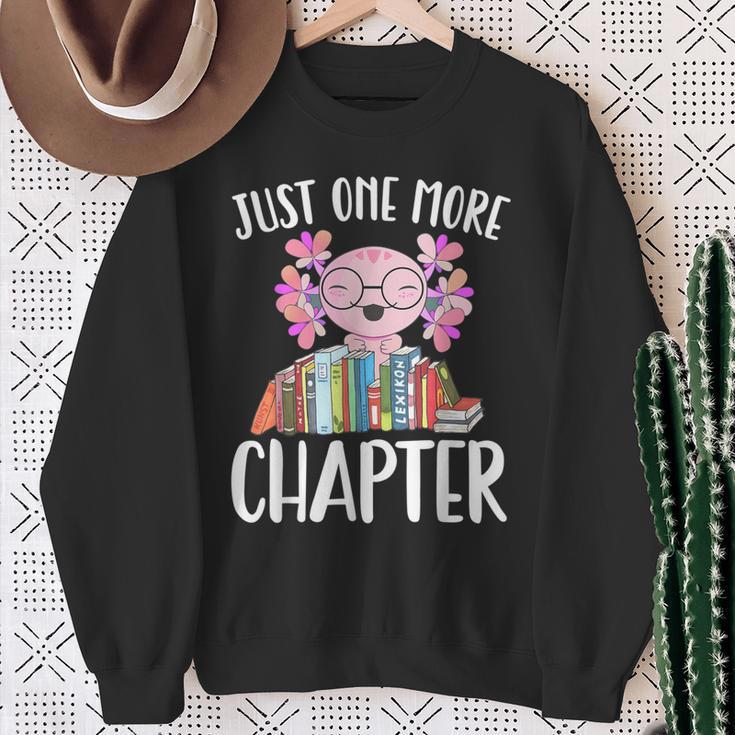 Just One More Chapter Book Lover Librarian Teacher For Men Women Kids Sweatshirt Gifts for Old Women
