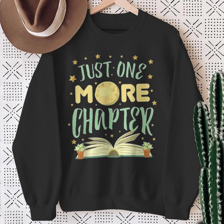 Just One More Chapter Book Sweatshirt Gifts for Old Women