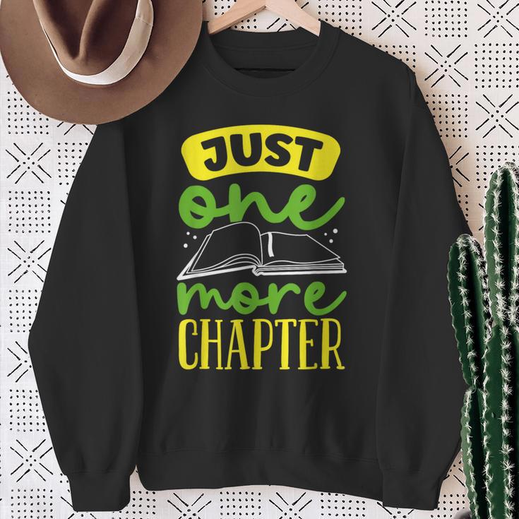 Just One More Chapter Bookworm Book Reading Sweatshirt Gifts for Old Women Just One More Chapter Bookworm Book Reading Sweatshirt Gifts for Old Women
