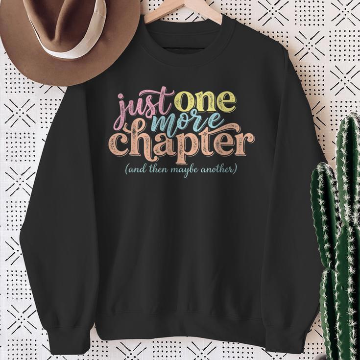 Just One More Chapter And Then Maybe Another Reading Sweatshirt Gifts for Old Women