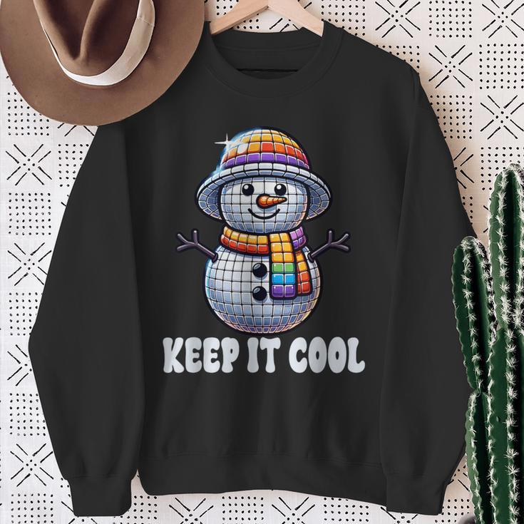 Keep It Cool Disconowman Retro Funky Holidayibes スウェットシャツ 年配の女性への贈り物