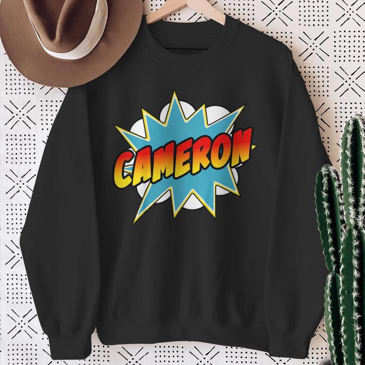 Kids Boys Cameron Comic Book Superhero Name Sweatshirt Gifts for Old Women Kids Boys Cameron Comic Book Superhero Name Sweatshirt Gifts for Old Women