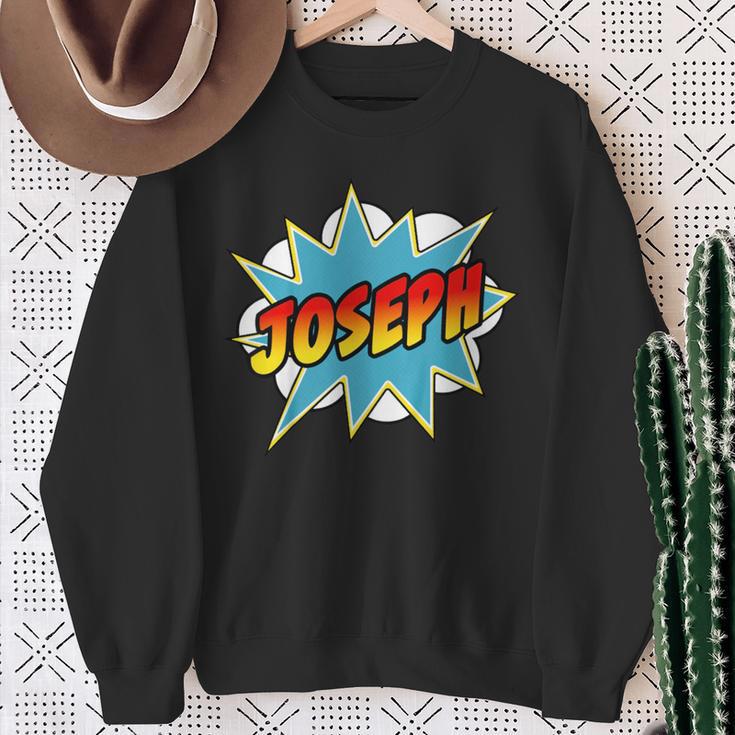 Kids Boys Joseph Comic Book Superhero Name Sweatshirt Gifts for Old Women