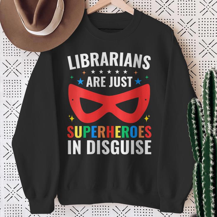 Librarians Are Just Superheroes In Disguise Library Book Tee Sweatshirt Gifts for Old Women