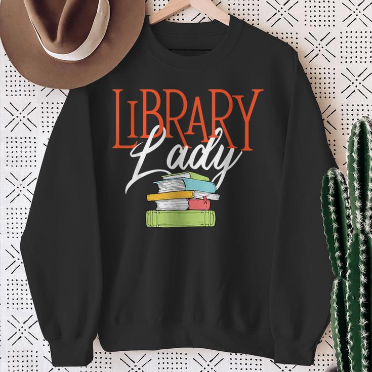 Library Lady Bookworm Books Book Lover School Librarian Sweatshirt Gifts for Old Women Library Lady Bookworm Books Book Lover School Librarian Sweatshirt Gifts for Old Women