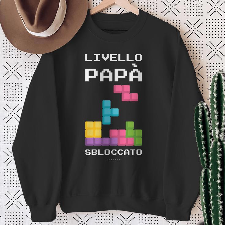 Livello Papàbloccato Maglia Regalo Divertente Neo Papà Maglia A Manica Felpa Regalos para ancianas