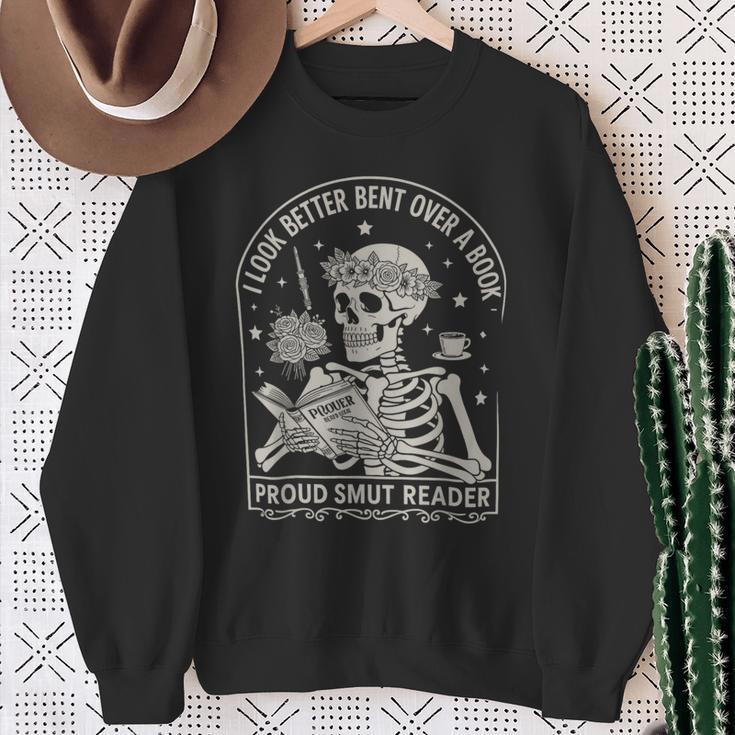 I Look Better Bent Over A Book Shirts Reader Skeleton Mom Sweatshirt Gifts for Old Women I Look Better Bent Over A Book Shirts Reader Skeleton Mom Sweatshirt Gifts for Old Women