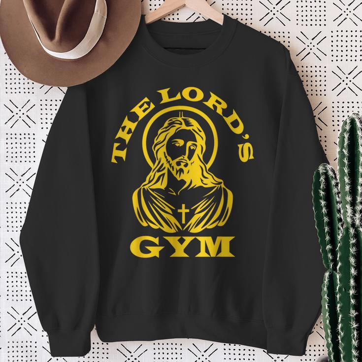 The Lords Gym 重量挙げに クリスチャン ジーザス 好き スウェットシャツ 年配の女性への贈り物