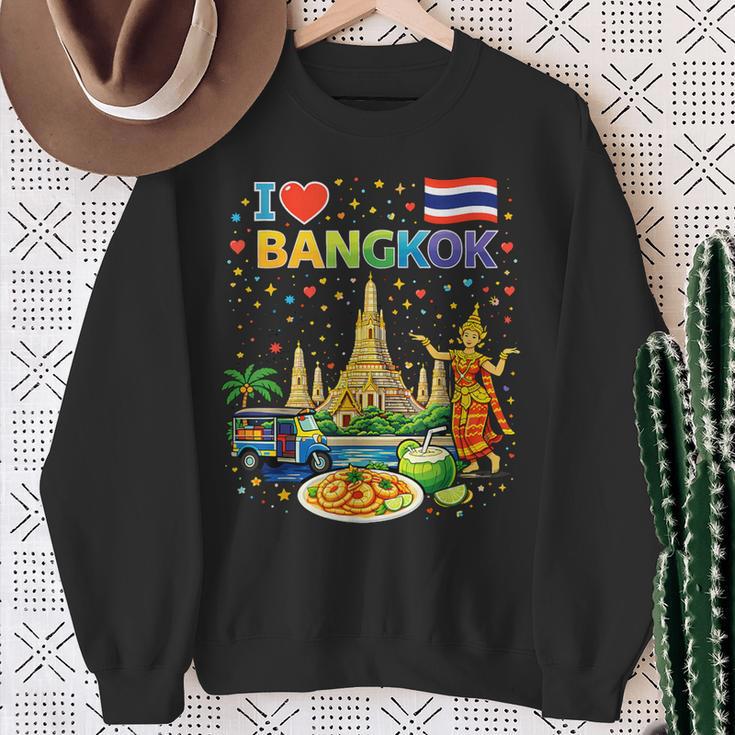 I Love Bangkok タイ旅行お土産 スウェットシャツ 年配の女性への贈り物