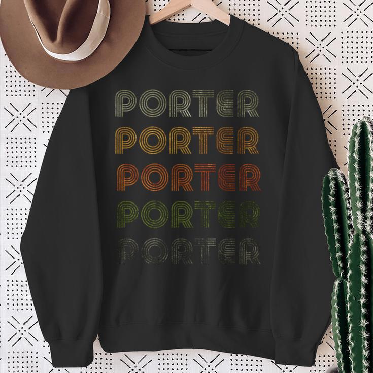 Love Heart Porter グランジビンテージスタイル ブラック ポーター 長袖tシャツ スウェットシャツ 年配の女性への贈り物