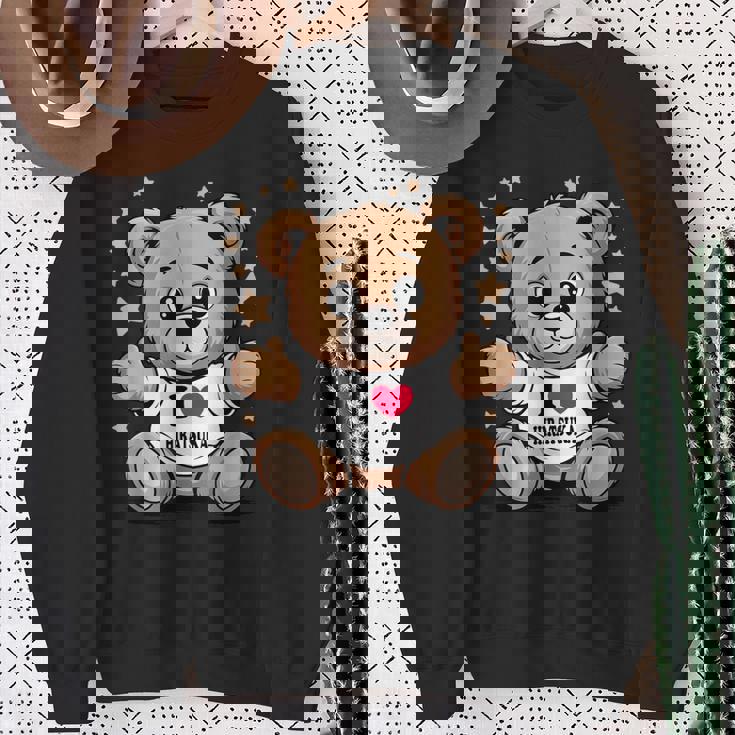 I Love Hiratsuka Teddy Bear 平塚テディベア大好き スウェットシャツ 年配の女性への贈り物
