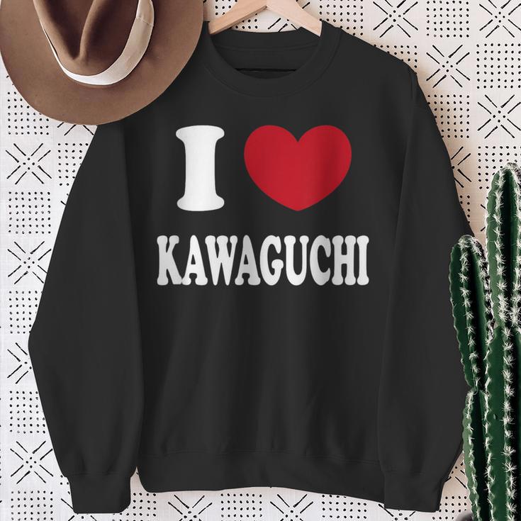 I Love Kawaguchi 川口大好き スウェットシャツ 年配の女性への贈り物