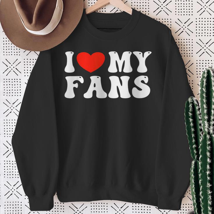 I Love My Fans スウェットシャツ 年配の女性への贈り物