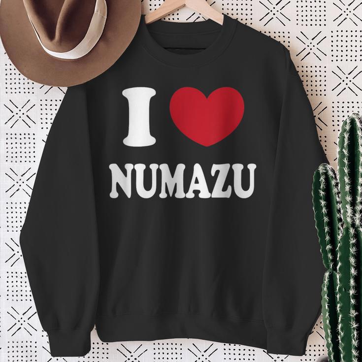 I Love Numazu 沼津大好き スウェットシャツ 年配の女性への贈り物