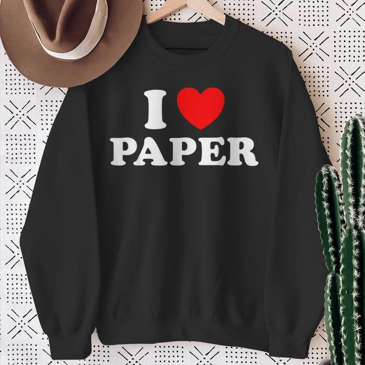 I Love Paper Page Book Drawing Handmade Art Craft News Sweatshirt Gifts for Old Women I Love Paper Page Book Drawing Handmade Art Craft News Sweatshirt Gifts for Old Women