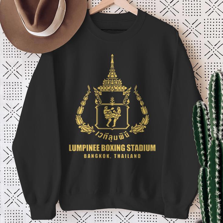 Lumpinee ボクシングスタジアム バンコク タイ ムエタイ ボクシング スウェットシャツ 年配の女性への贈り物