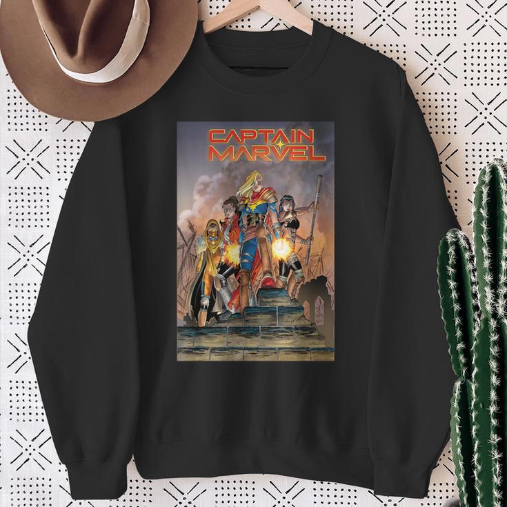 Marvel Comixology Captain Marvel Revolution Comic Book Cover Sweatshirt Gifts for Old Women