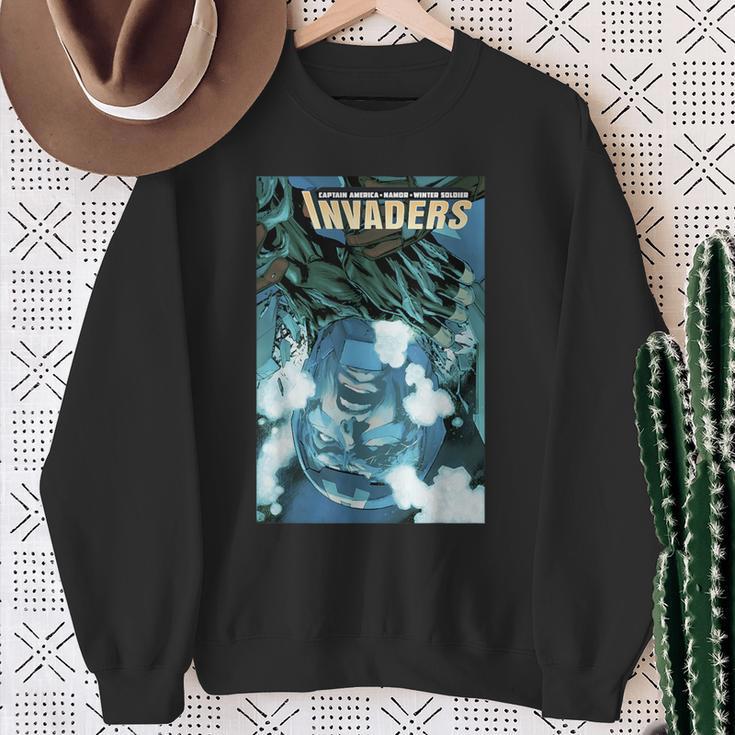 Marvel Comixology Invaders Go To Atlantis Comic Book Cover Sweatshirt Gifts for Old Women