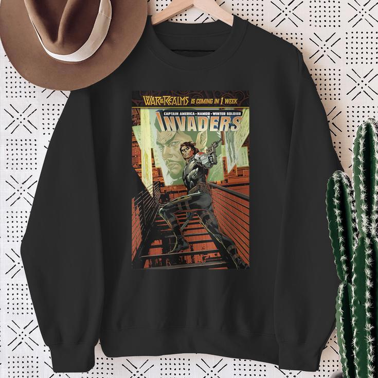 Marvel Comixology Invaders War Ghost Comic Book Cover Sweatshirt Gifts for Old Women