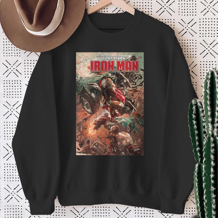 Marvel Comixology Iron Man Stark Realities Comic Book Cover Sweatshirt Gifts for Old Women Marvel Comixology Iron Man Stark Realities Comic Book Cover Sweatshirt Gifts for Old Women