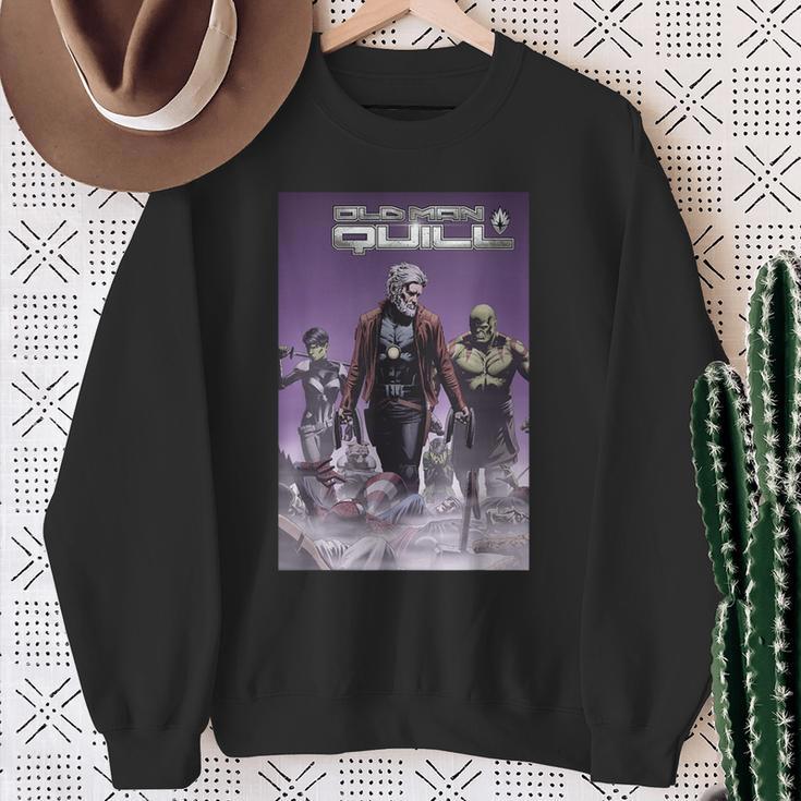 Marvel Comixology Old Man Quill Comic Book Cover Sweatshirt Gifts for Old Women