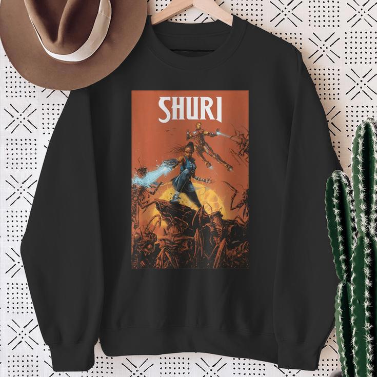 Marvel Comixology Shuri And Iron Man Comic Book Cover Sweatshirt Gifts for Old Women Marvel Comixology Shuri And Iron Man Comic Book Cover Sweatshirt Gifts for Old Women