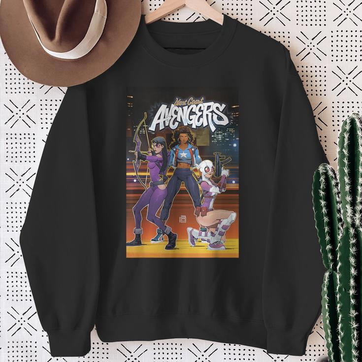 Marvel Comixology West Coast Avengers 8 Comic Book Cover Sweatshirt Gifts for Old Women Marvel Comixology West Coast Avengers 8 Comic Book Cover Sweatshirt Gifts for Old Women