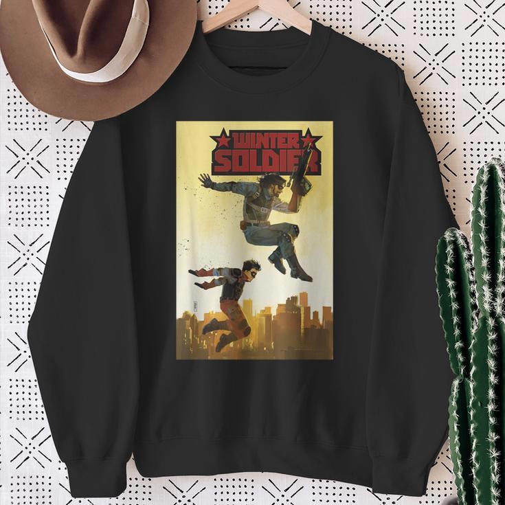 Marvel Comixology Winter Soldier 3 Of 5 Comic Book Cover Sweatshirt Gifts for Old Women Marvel Comixology Winter Soldier 3 Of 5 Comic Book Cover Sweatshirt Gifts for Old Women