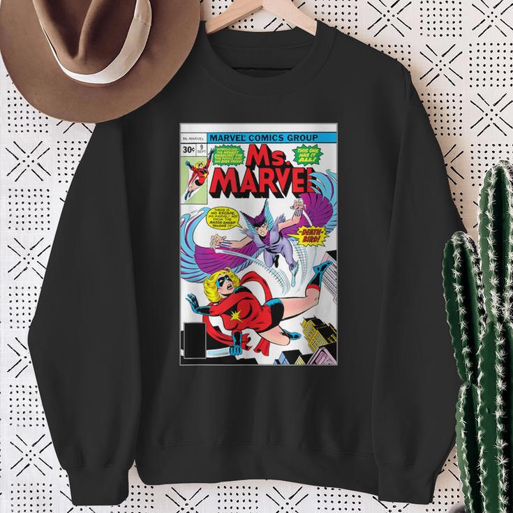 Marvel X-Men Ms Marvel Vs Death-Bird Comic Book Cover Sweatshirt Gifts for Old Women