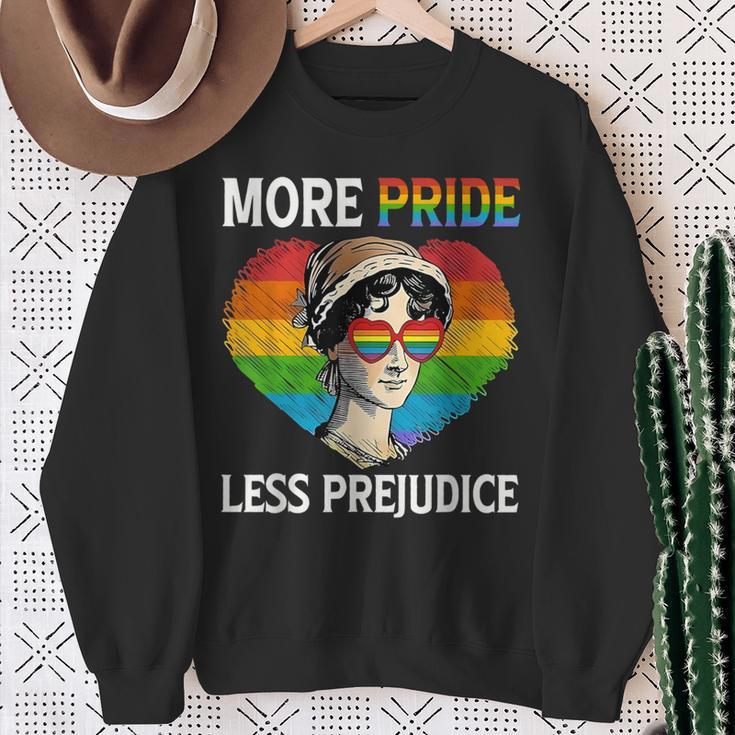 More Pride Less Prejudice Pride Month Lgbtq ゲイ レズビアン スウェットシャツ 年配の女性への贈り物