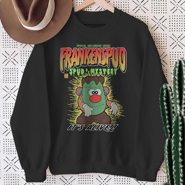 Mr Potato Head Halloween Frankenspud Retro Comic Book Cover Sweatshirt Gifts for Old Women Mr Potato Head Halloween Frankenspud Retro Comic Book Cover Sweatshirt Gifts for Old Women