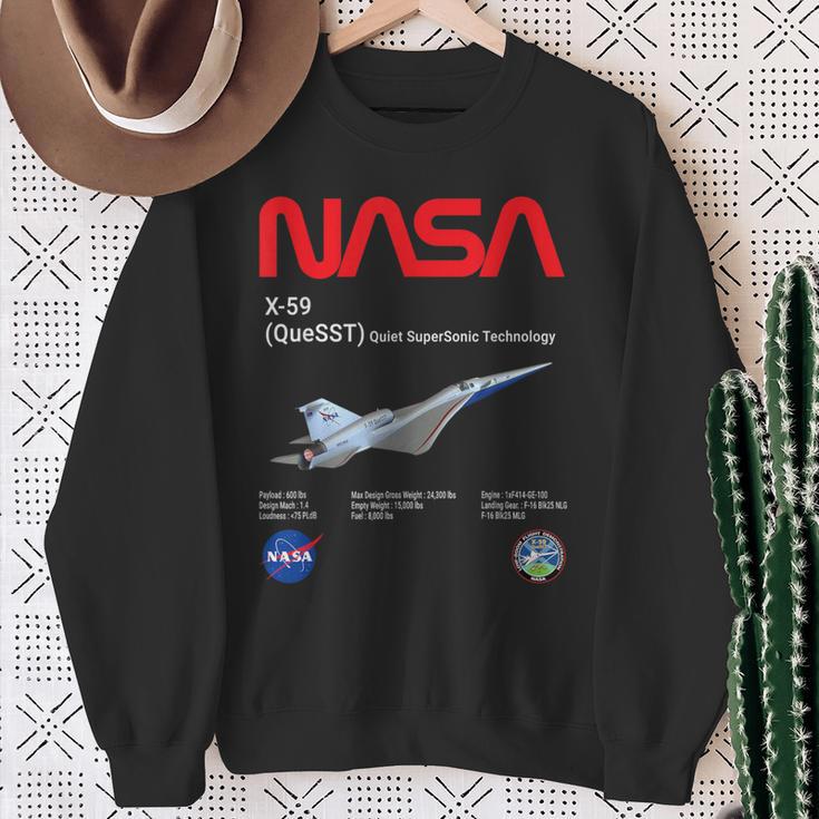Nasa X-59 Quiet-Supersonic-Technology（Quesst スウェットシャツ 年配の女性への贈り物