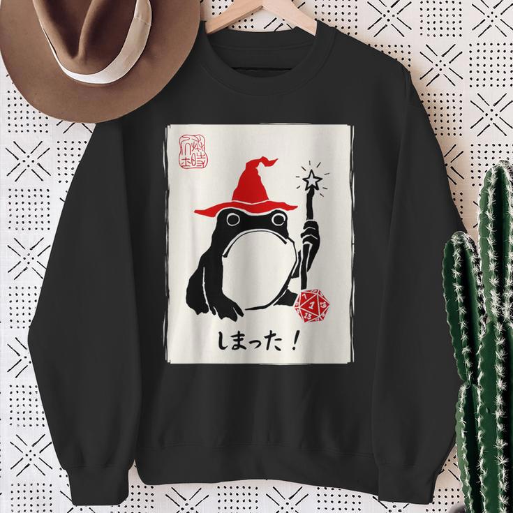 Nat 1 Dnd ボードゲーム メンズ レディース キッズ 面白い 日本のカエル スウェットシャツ 年配の女性への贈り物