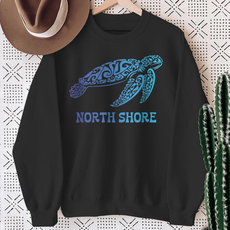 Northhore ハワイ ハワイアン ウミガメ タトゥー トライバルビーチ スウェットシャツ 年配の女性への贈り物