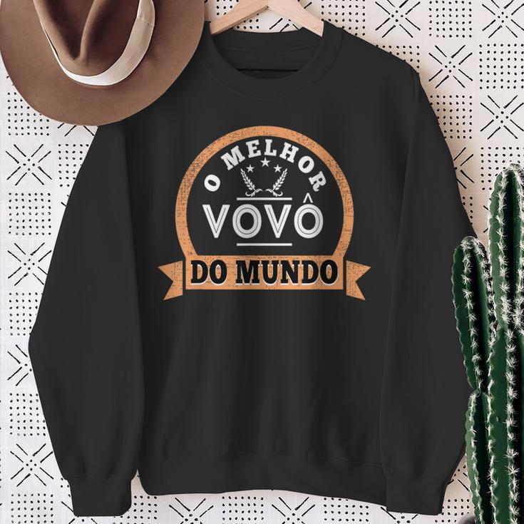 O Melhorovo Do Mundo ブラジリアン ポルトガル語 おじいちゃん スウェットシャツ 年配の女性への贈り物