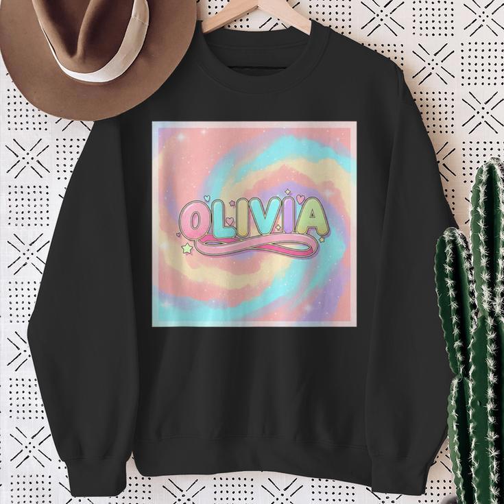 Olivia Comic Book Style Sweatshirt Gifts for Old Women