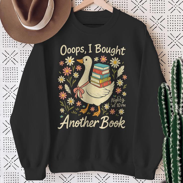 Ooops I Bought Another Book Goose Reader Sweatshirt Gifts for Old Women