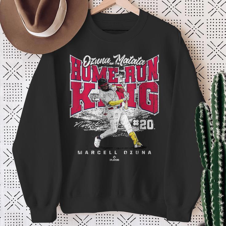 Ozuna Matata Home Run King Marcell Ozuna Atlanta Mlbpa スウェットシャツ 年配の女性への贈り物
