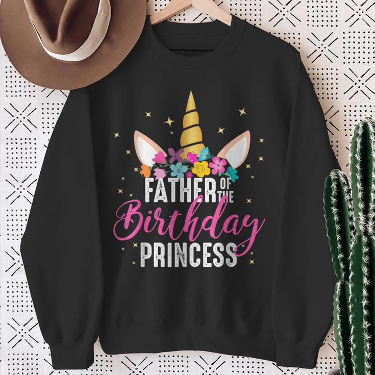 Papà Della Festeggiata Padre Regalo Di Compleanno Unicorno Felpa Regalos para ancianas