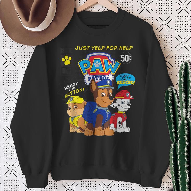 Paw Patrol Comic Book Strip Sweatshirt Gifts for Old Women