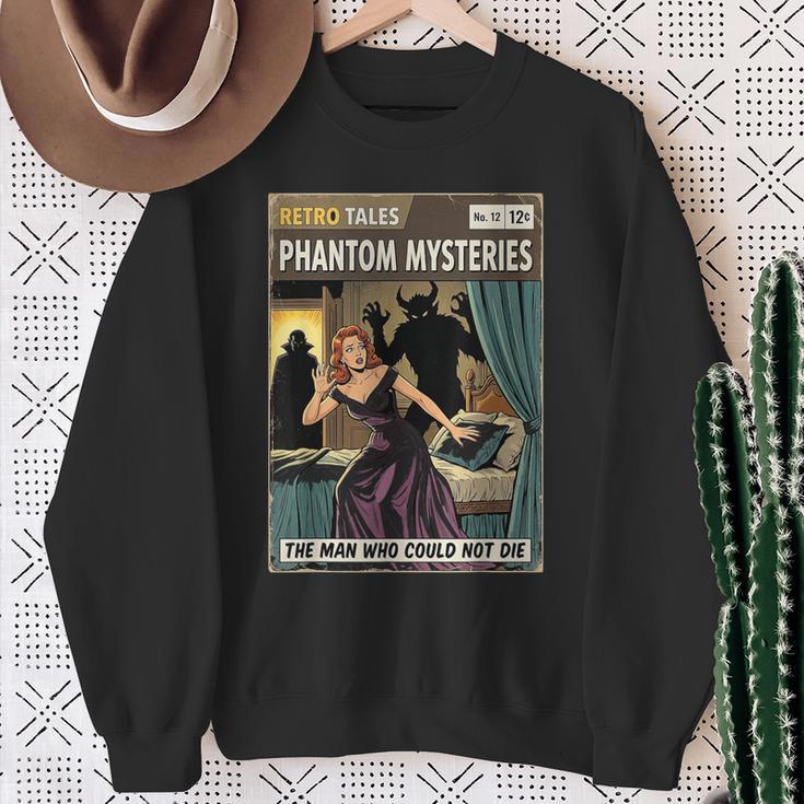Phantom Mysteries Vintage Horror Comic Book Cover Sweatshirt Gifts for Old Women Phantom Mysteries Vintage Horror Comic Book Cover Sweatshirt Gifts for Old Women