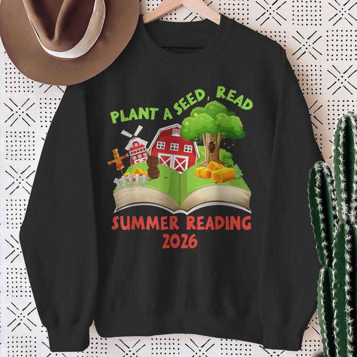 Plant A Seed Read Summer Reading 2026 Kids Library Book Farm Sweatshirt Gifts for Old Women Plant A Seed Read Summer Reading 2026 Kids Library Book Farm Sweatshirt Gifts for Old Women