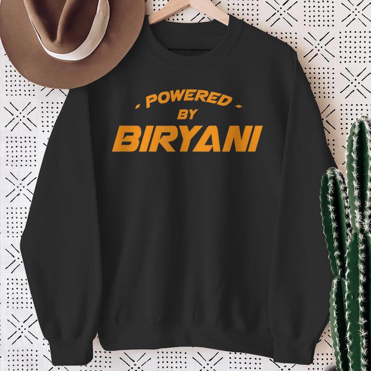 Powered By Biryani グルメ ビリヤニ 食品愛好家 ベリアーニ スウェットシャツ 年配の女性への贈り物